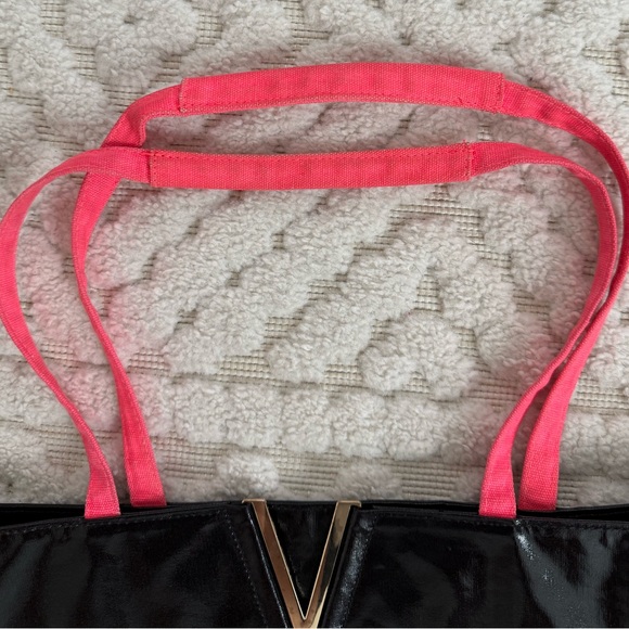 Victoria’s Secret Black & White Striped Tote Bag - Picture 5 of 9